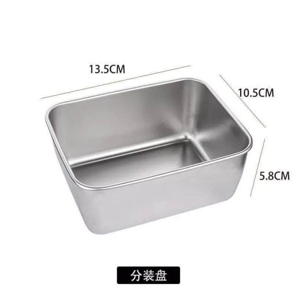 [Mẫu 2023] [ComBo] 5 hộp VUÔNG đựng thực phẩm INox 304 Kèm Nắp .ĐTBX