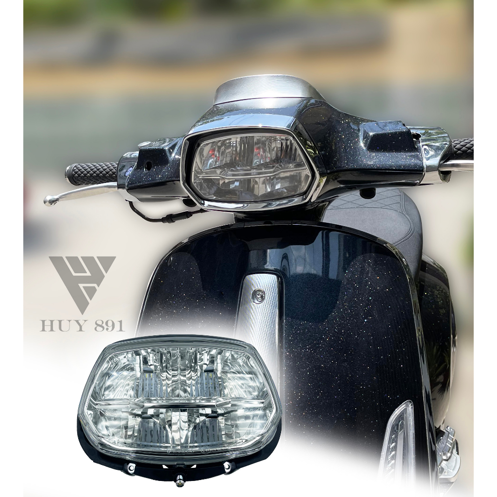 Đèn pha led 2 tầng Vespa Sprint chính hãng fullbox