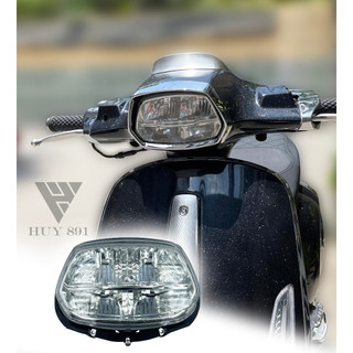  Đèn pha led 2 tầng  hàng OEM  dành cho Vespa Sprint 