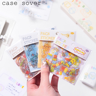 Set 40 sticker pet chủ đề hình dễ thương trang trí planner, điện thoại,... - case sover
