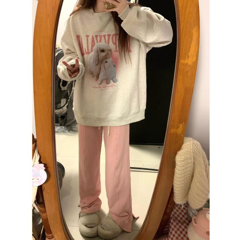 ÁO SWEATER LÓT NHUNG QC FROM TO HÌNH IN SIU DÀY DẶN