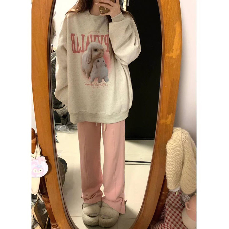 ÁO SWEATER LÓT NHUNG QC FROM TO HÌNH IN SIU DÀY DẶN