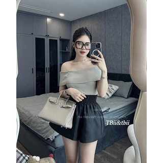 Áo len trễ vai hàng qc