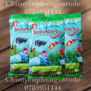 Thức ăn cá shanghai 100gr - cám cá cảnh cho đủ loại cá cảnh.