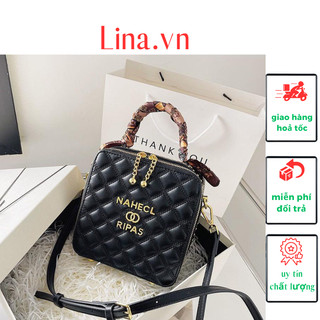  Túi xách nữ cầm tay đeo chéo Bailinniao Đen101 size 18 