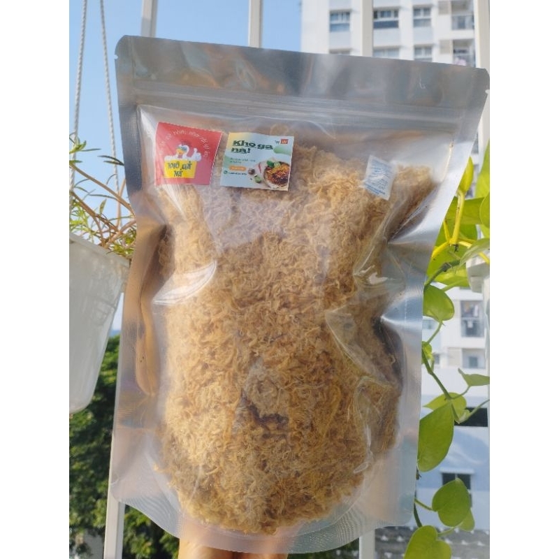 Chà bông gà sợi xé nhà làm không tẩm màu