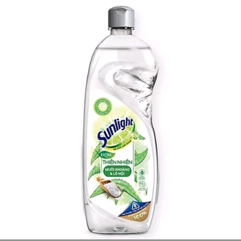 Nước rửa chén bát Sunlight muối khoáng và lô hội 357ml