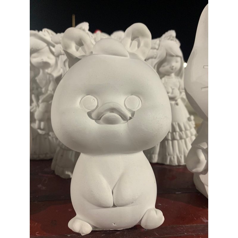 Tượng tô màu thạch cao vịt dễ thương size lớn