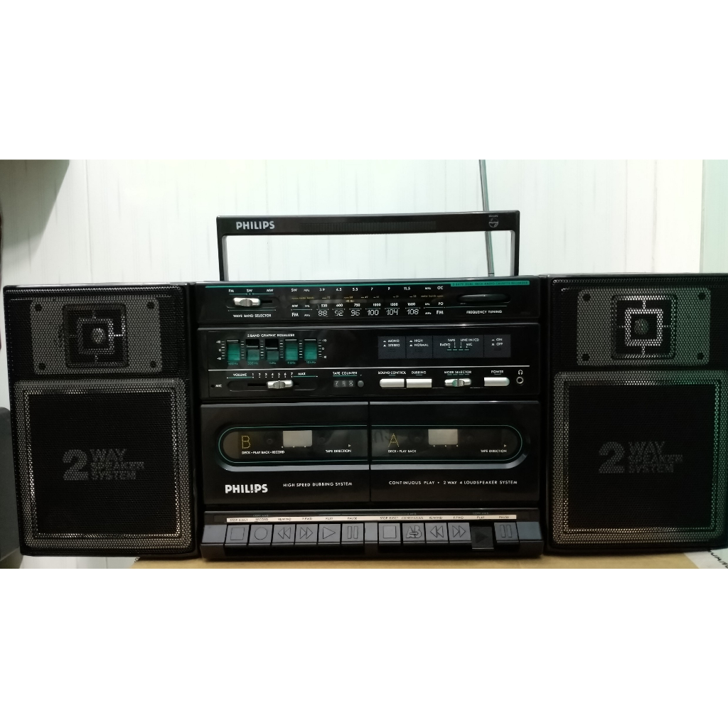 Radio cassette Philips đồ cũ nghe hay ok 100%