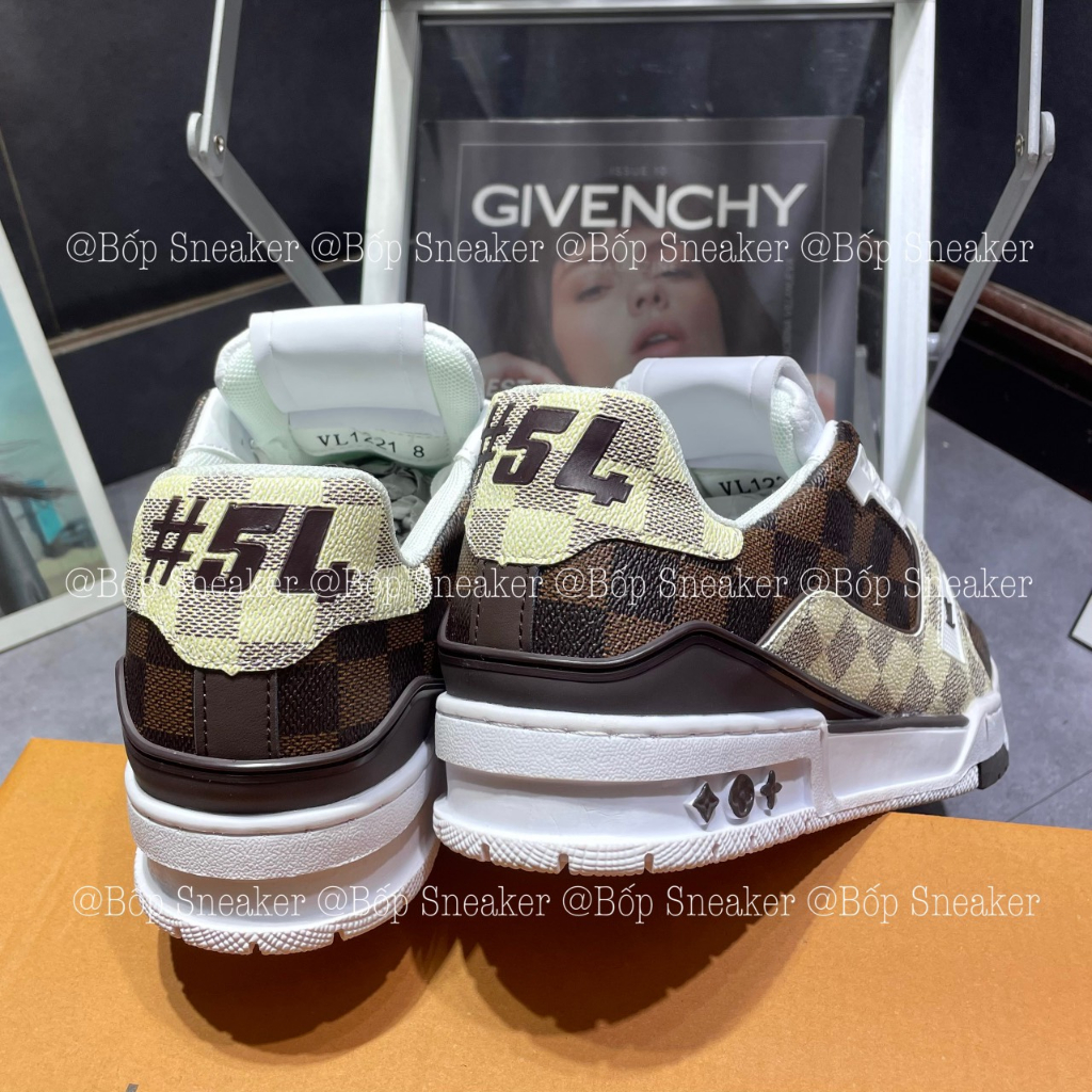 Giày thể thao Louis Vuitton 54 Nâu họa tiết caro LA on web fullbox bill thẻ phụ kiện
