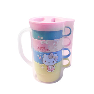 Bình nước Hello Kitty siêu xinh – Có set bình kèm 4 cốc & bình lớn 2L tiện dụng 💧🎀