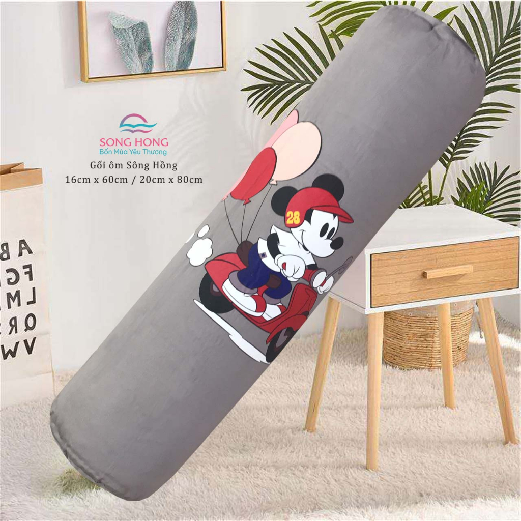 Gối ôm trẻ em 20*80cm - Chất liệu cotton - Sông Hồng chính hãng