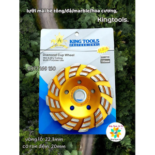 Lưỡi mài đá hoa cương/ mài bê tông/ đá ốp lát 1 tấc Kingtools vàng