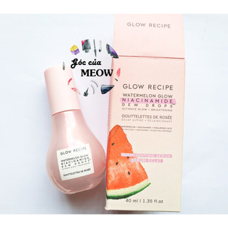 Serum dưỡng ẩm sáng da Glow Recipe Watermelon Glow Niacinamide Dew Drops
