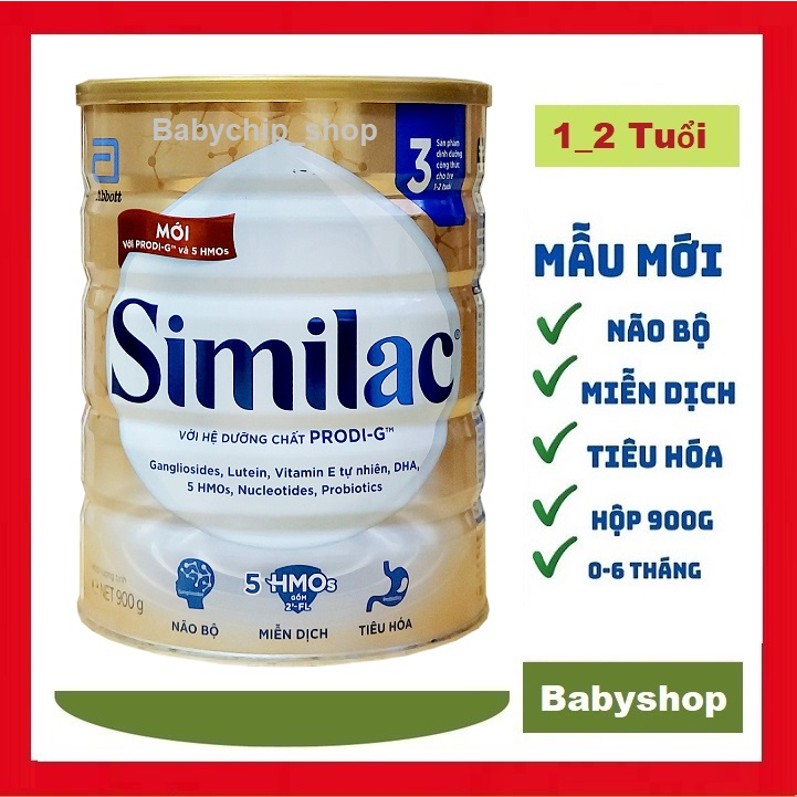 Sữa bột Similac HMO Số 3 900g [HSD 2025]
