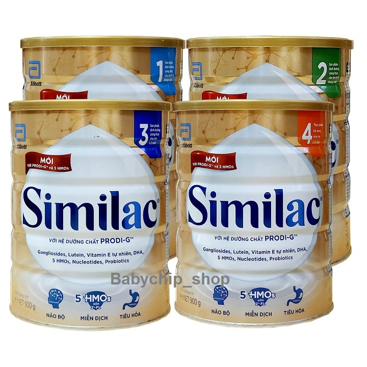 [Mẫu mới] Sữa Bột abbott similac 1/2/3/4 900g [Date mới nhất]