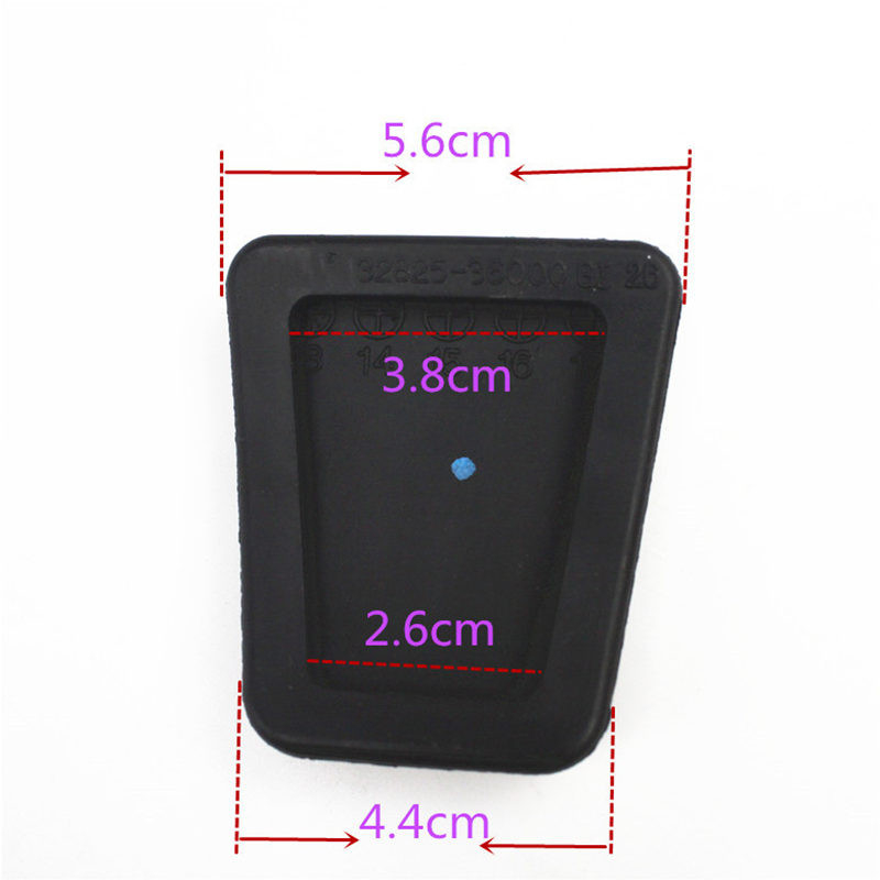 2 miếng cao su bọc chân côn & phanh  SANTAFE, FORTE, RIO, ACCENT, AVANTE, ELANTRA, K3, CERATO, RONDO...