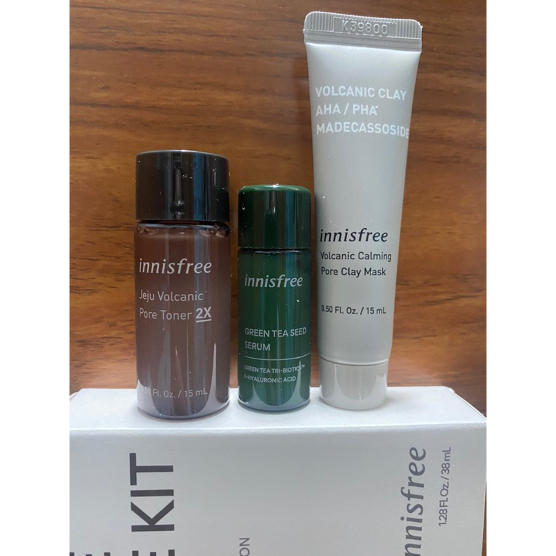 Bộ samples chăm sóc lỗ chân lông đá tro núi lửa innisfree Jeju Pore Care Kit