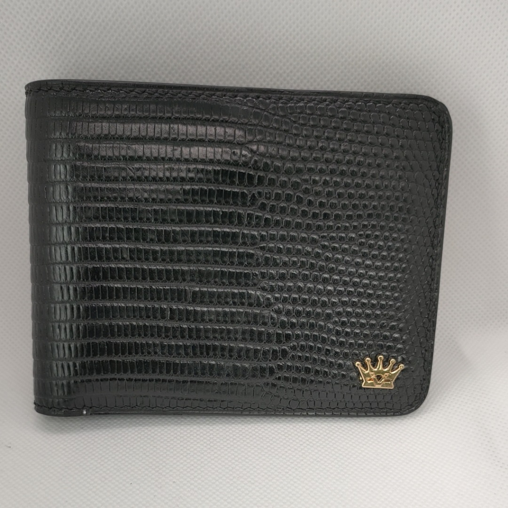 Ví Da Nam Cao Cấp Da Kỳ Đà Ý hàng hiệu CROVIE Bóp Da Nam Full Hộp C34