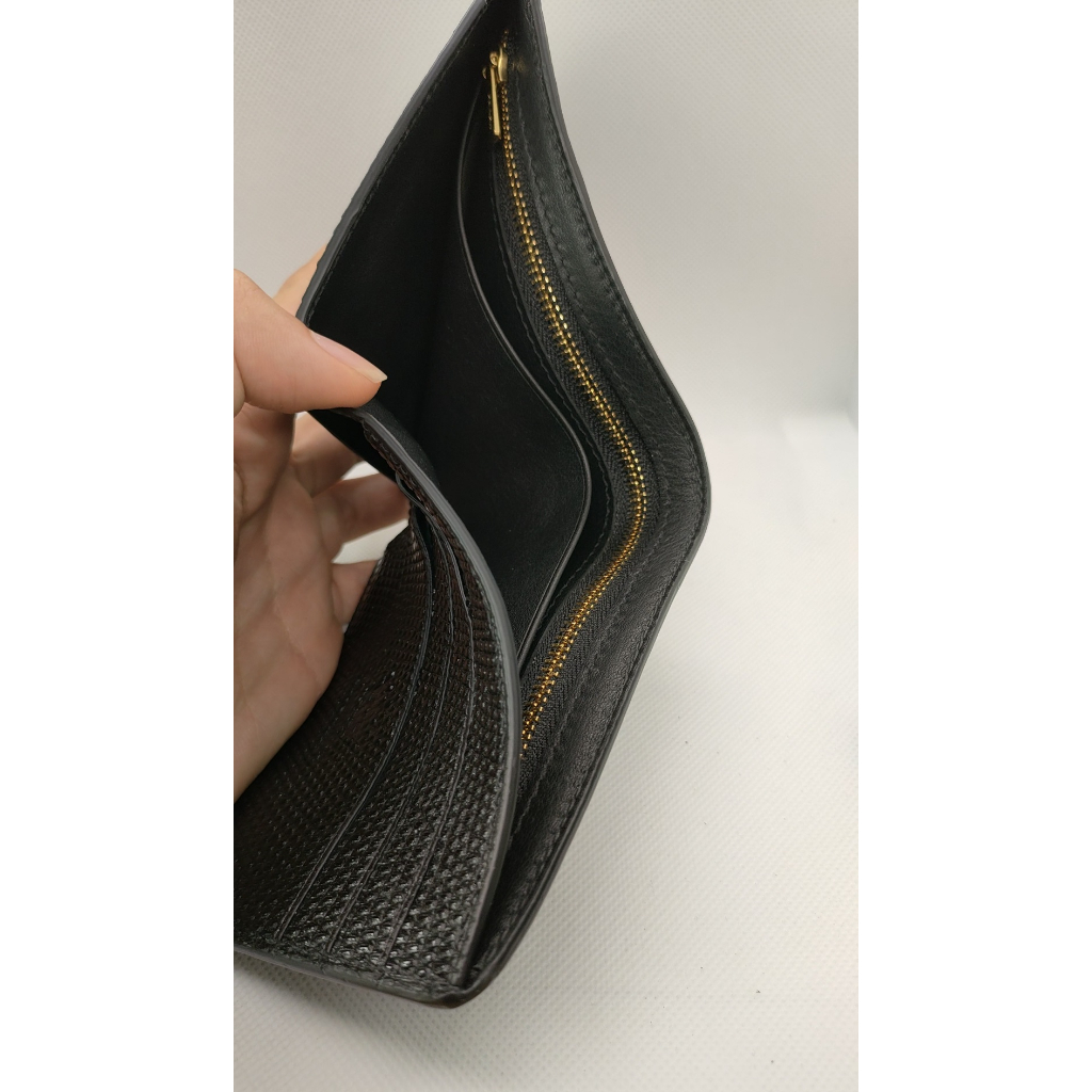 Ví Da Nam Cao Cấp Da Kỳ Đà Ý hàng hiệu CROVIE Bóp Da Nam Full Hộp C34