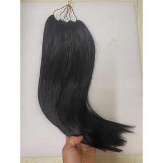 Tóc Nối Lông Vũ Chất  Tóc Thật 100% thật tự nhiên(45cm)200sợi