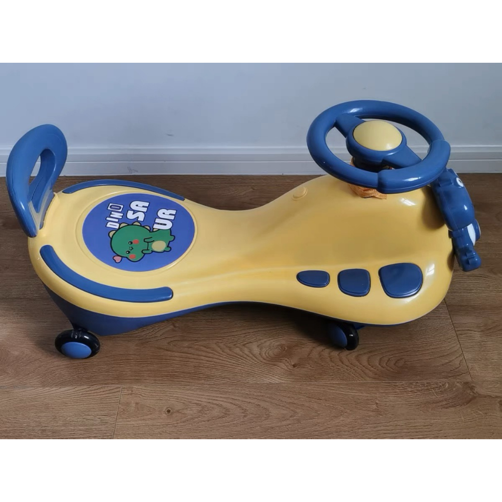 Xe Lắc Cho Bé, Xe chòi chân Thăng bằng 4 bánh cho bé kèm nhạc và đèn hình khủng long cao cấp