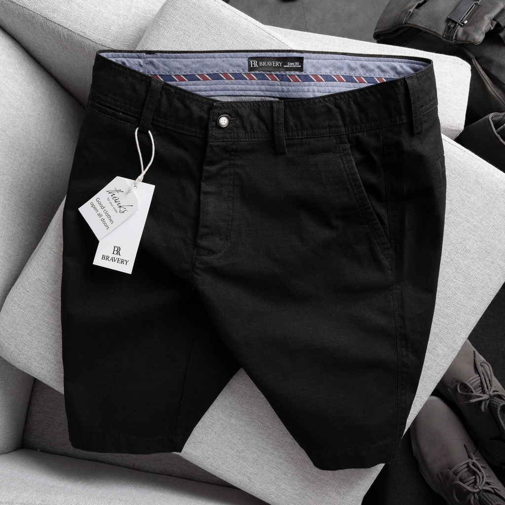 Quần short kaki Coolluk mềm mịn thoáng mát, dày dặn - Bravery