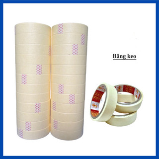 Băng dính giấy 2cm .4f8 chuyên dán chữ , cuốn hàng
