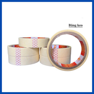 Băng dính giấy 2cm .4f8 chuyên dán chữ , cuốn hàng