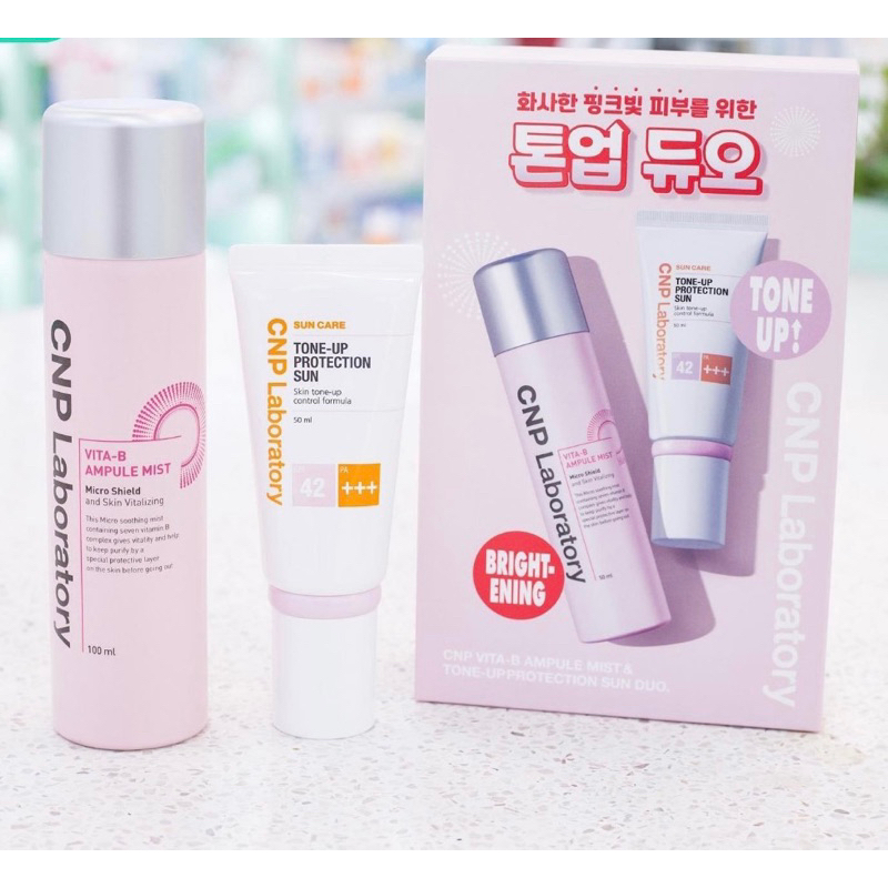 Set kem chống nắng, xịt khoáng CNP[Chính hãng store Hàn]