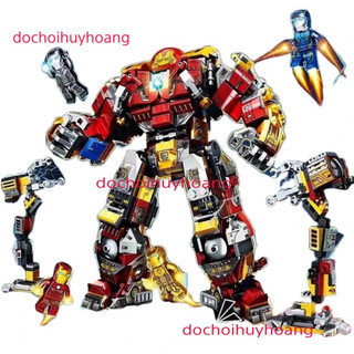 Lắp ráp xếp hình siêu anh hùng bộ giáp hulkbuster warmachine 7040