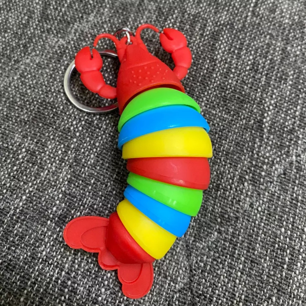 * Kho Sỉ* Móc khóa tôm hùm 7 màu siêu cute.