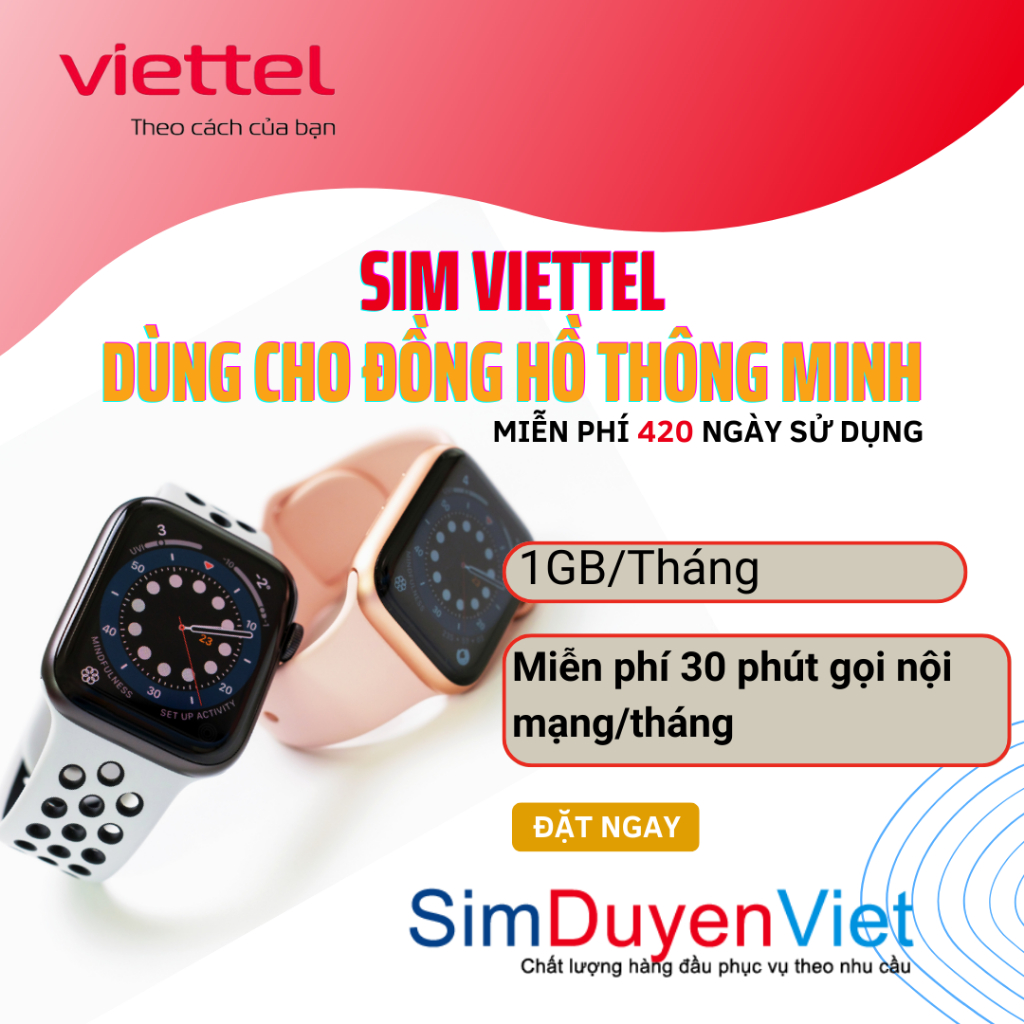 Sim Viettel 4G – Sim dùng cho đồng hồ thông minh và các loại thiết bị định vị