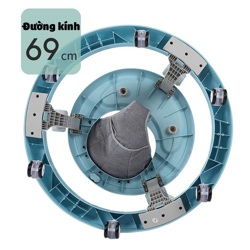 Xe tròn tập đi cho bé gấp gọn, điều chình độ cao kèm nhạc và đèn