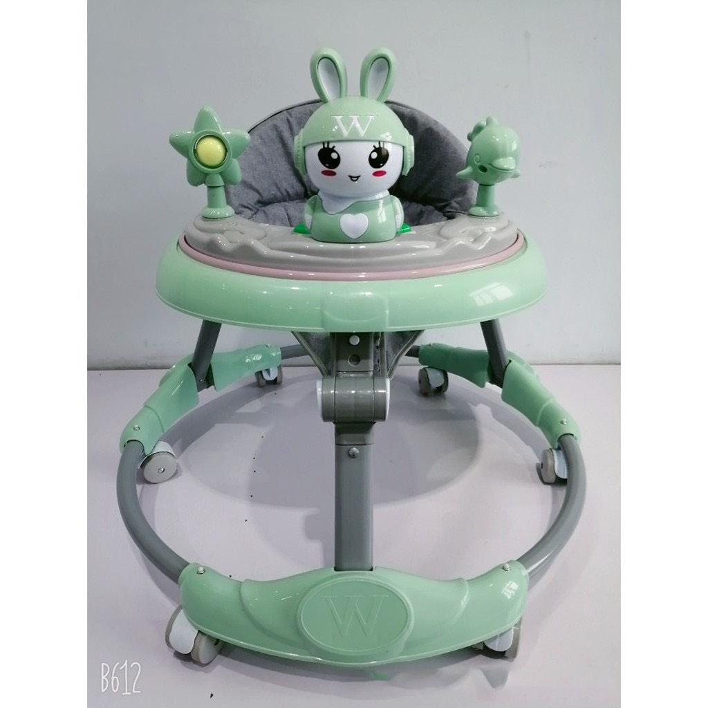 Xe tròn tập đi cho bé gấp gọn, điều chình độ cao kèm nhạc và đèn