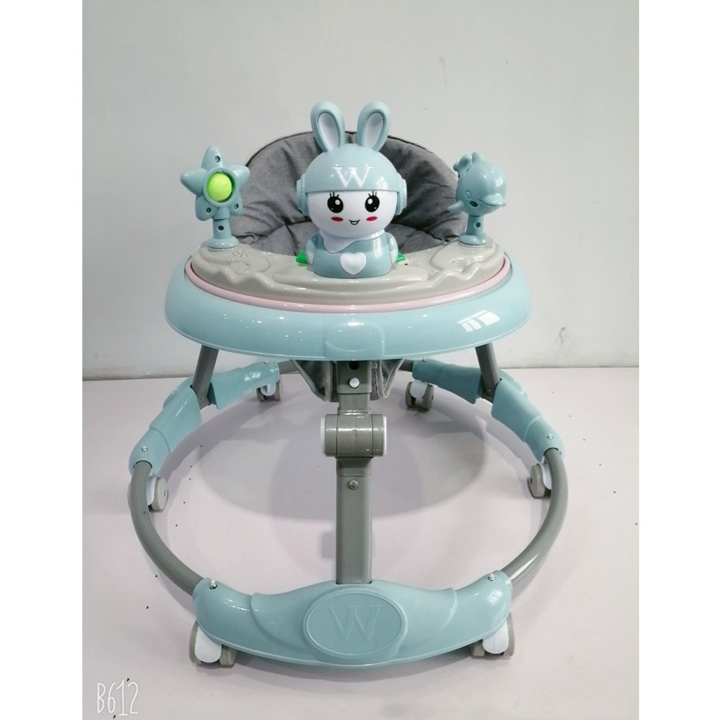 Xe tròn tập đi cho bé gấp gọn, điều chình độ cao kèm nhạc và đèn