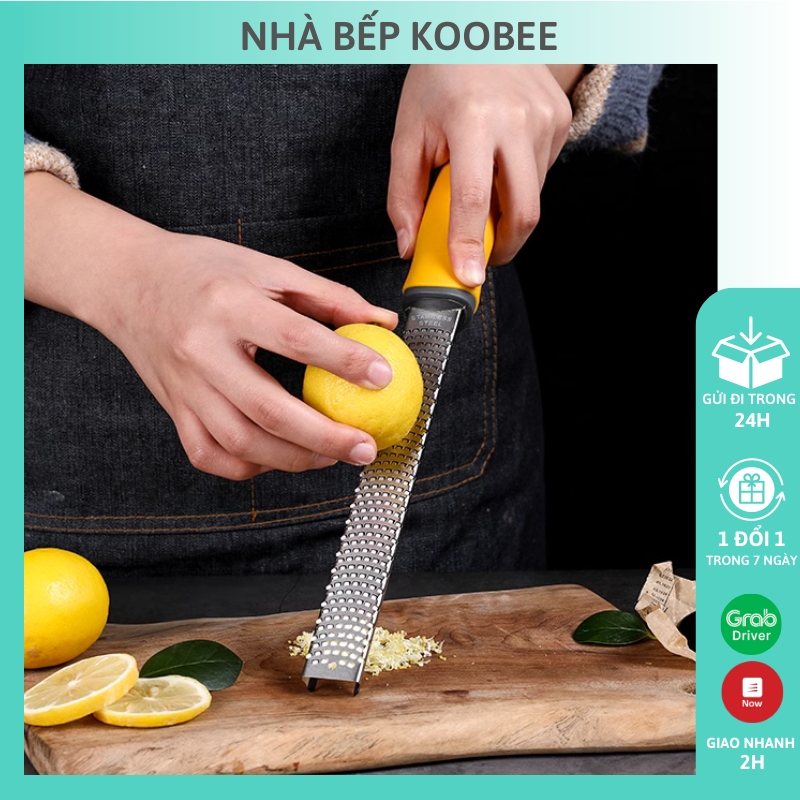 Dụng cụ nạo phô mai/vỏ chanh/socola/củ quả KOOBEE chất liệu Inox 304 cao cấp chuyên nghiệp (PKB47)