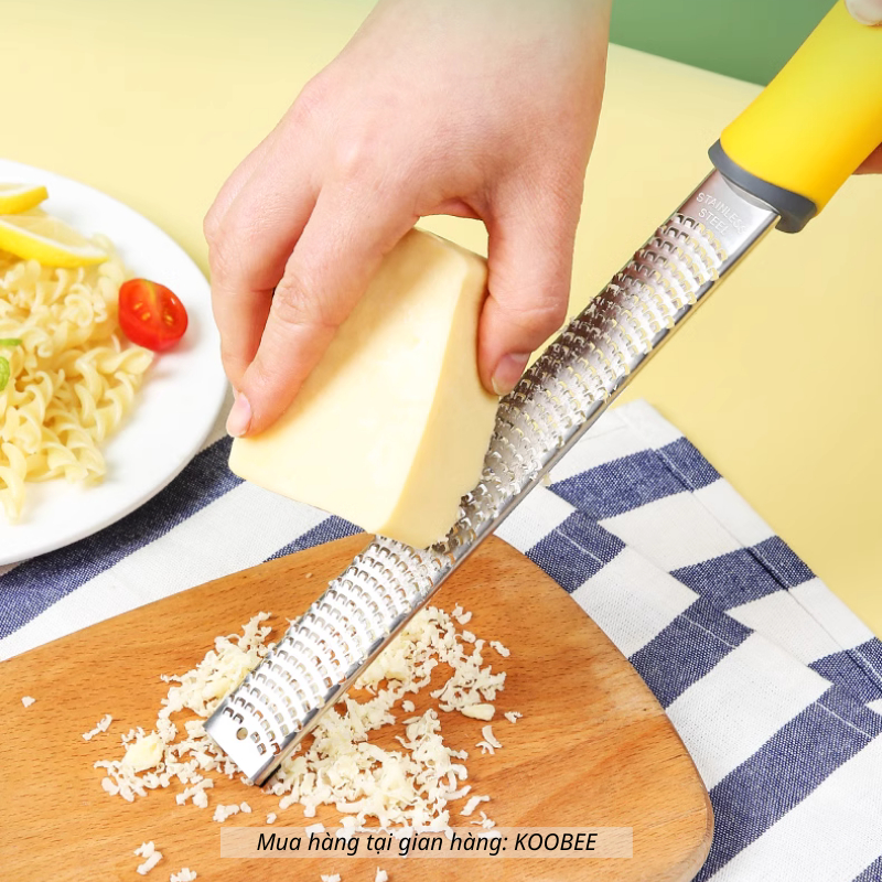 Dụng cụ nạo phô mai/vỏ chanh/socola/củ quả KOOBEE chất liệu Inox 304 cao cấp chuyên nghiệp (PKB47)