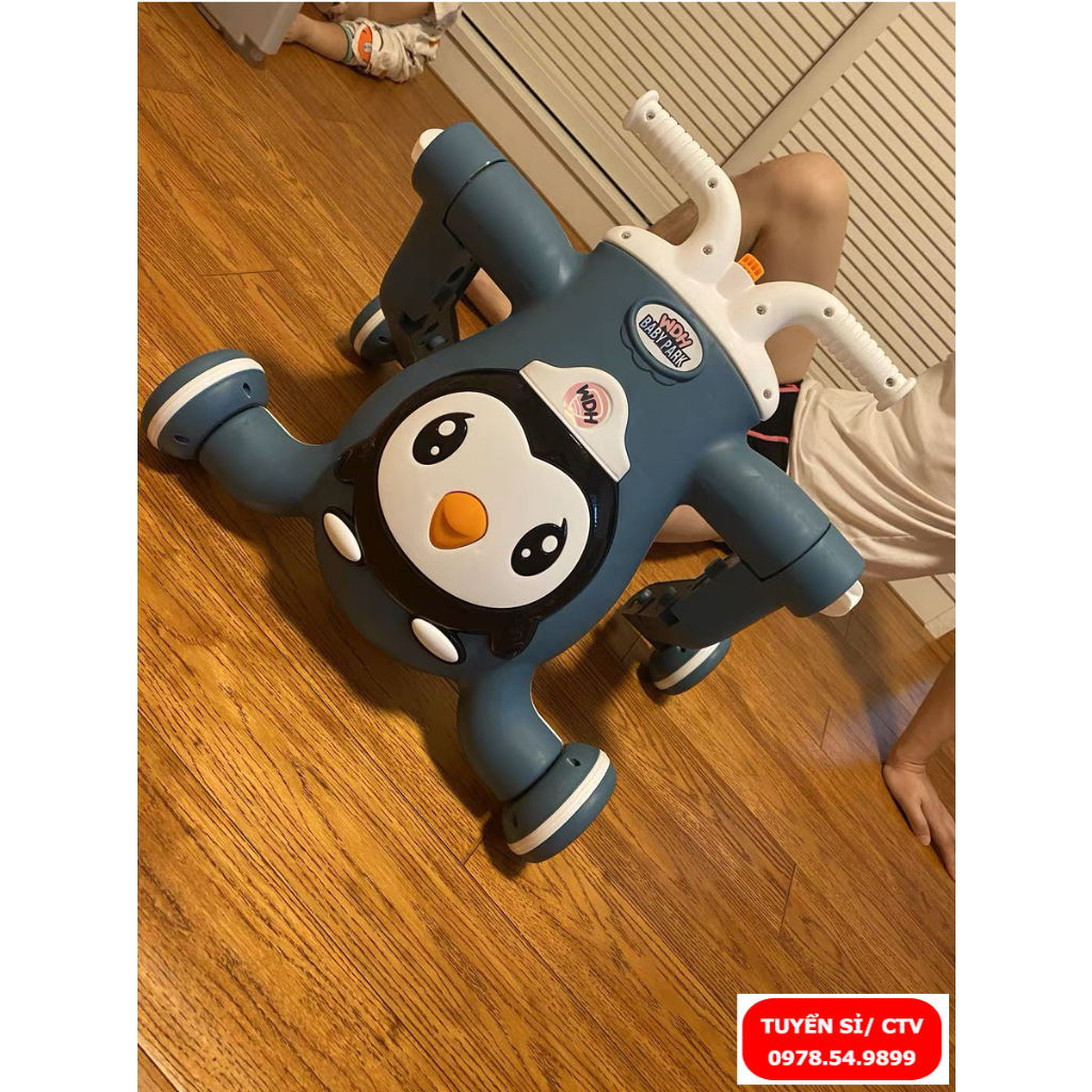 Xe tập đi đa năng cho bé 3in1 kèm xe chòi chân và xe trượt scooter kèm nhạc và đèn