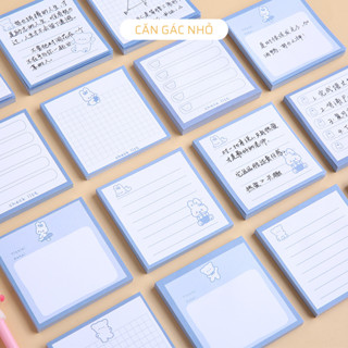 Giấy note, giấy ghi chú 80 tờ hình vuông, tiệng dụng ghi note  nhanh, kiểu trang dễ thương N.002 - Căn Gác Nhỏ