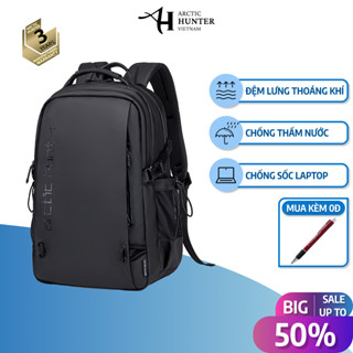 Balo laptop Arctic Hunter B00530 14.1 inch, chống sốc mạnh, chống thấm nước, nhiều ngăn, cao cấp