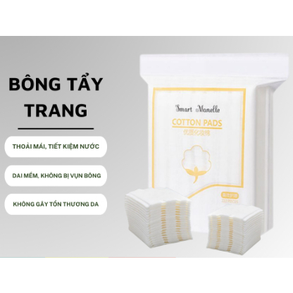 Bông tẩy trang 3 lớp FM Cotton Pads 222 miếng Bông Tẩy Trang nội địa Trung MFBTT1