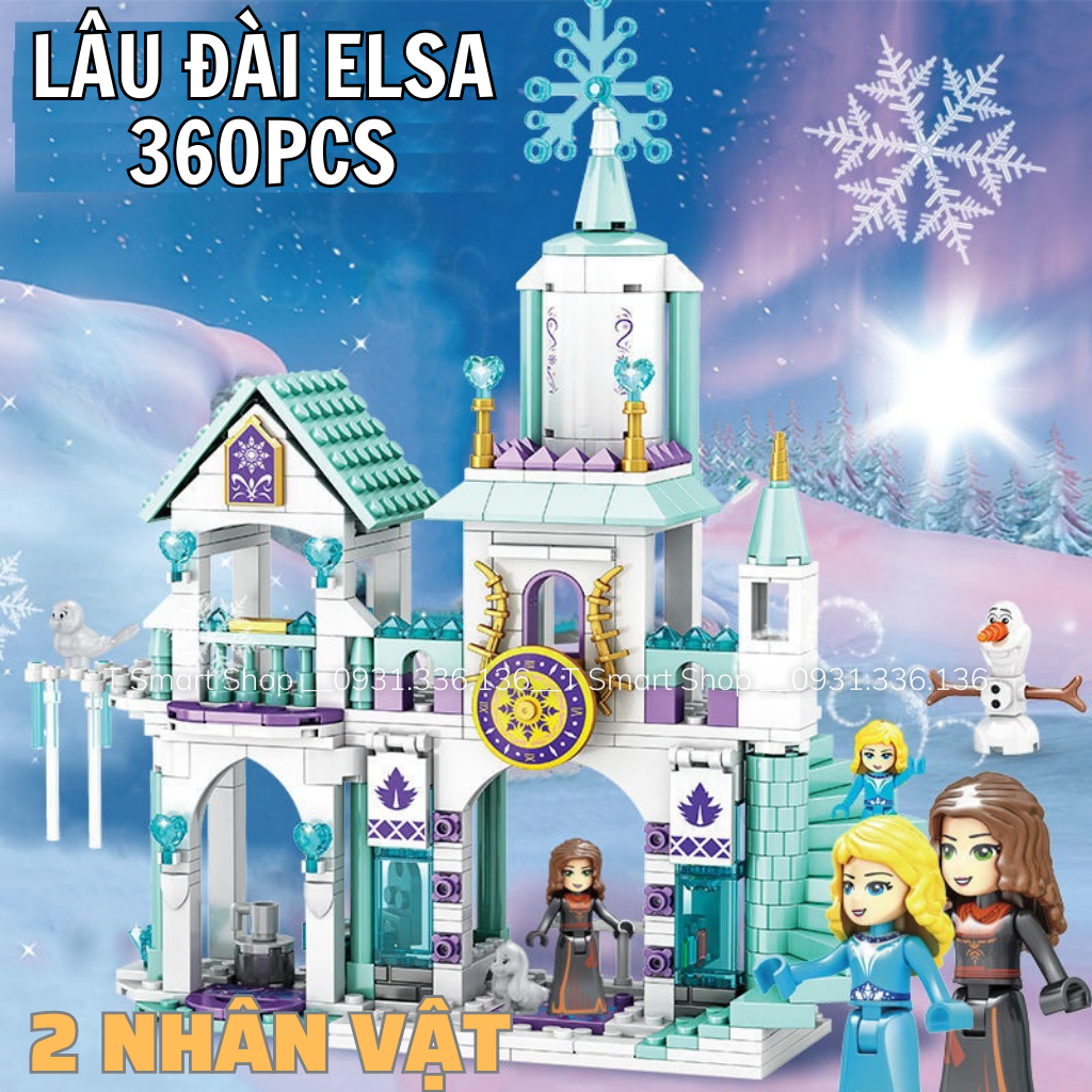 Đồ chơi lego cho bé gái: lego lâu đài công chúa Elsa, lego lâu đài cổ tích, biển hoa, đại dương