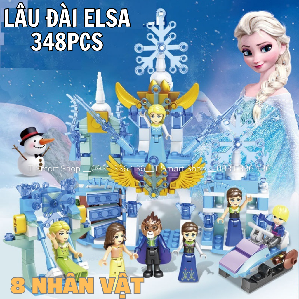Đồ chơi lego cho bé gái: lego lâu đài công chúa Elsa, lego lâu đài cổ tích, biển hoa, đại dương