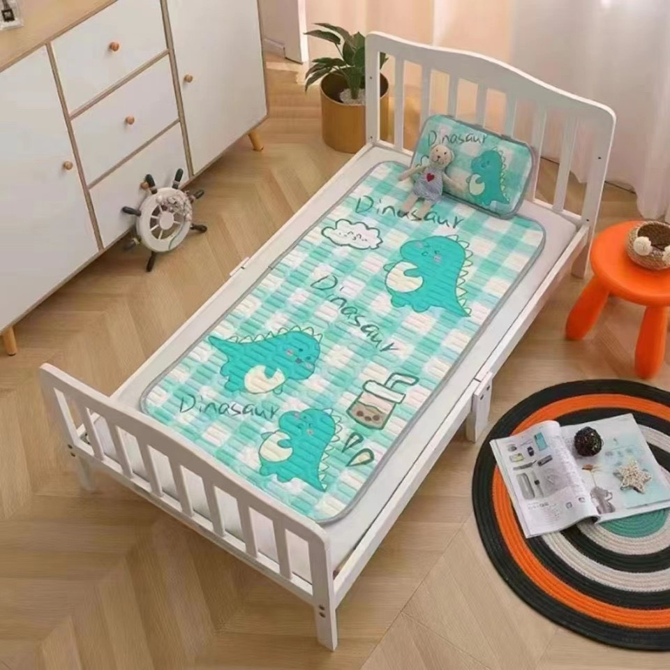 Chiếu cao su non dành cho bé, Chiếu nằm mát dành cho bé nằm quây, cũi kích thước 60cm*120cm