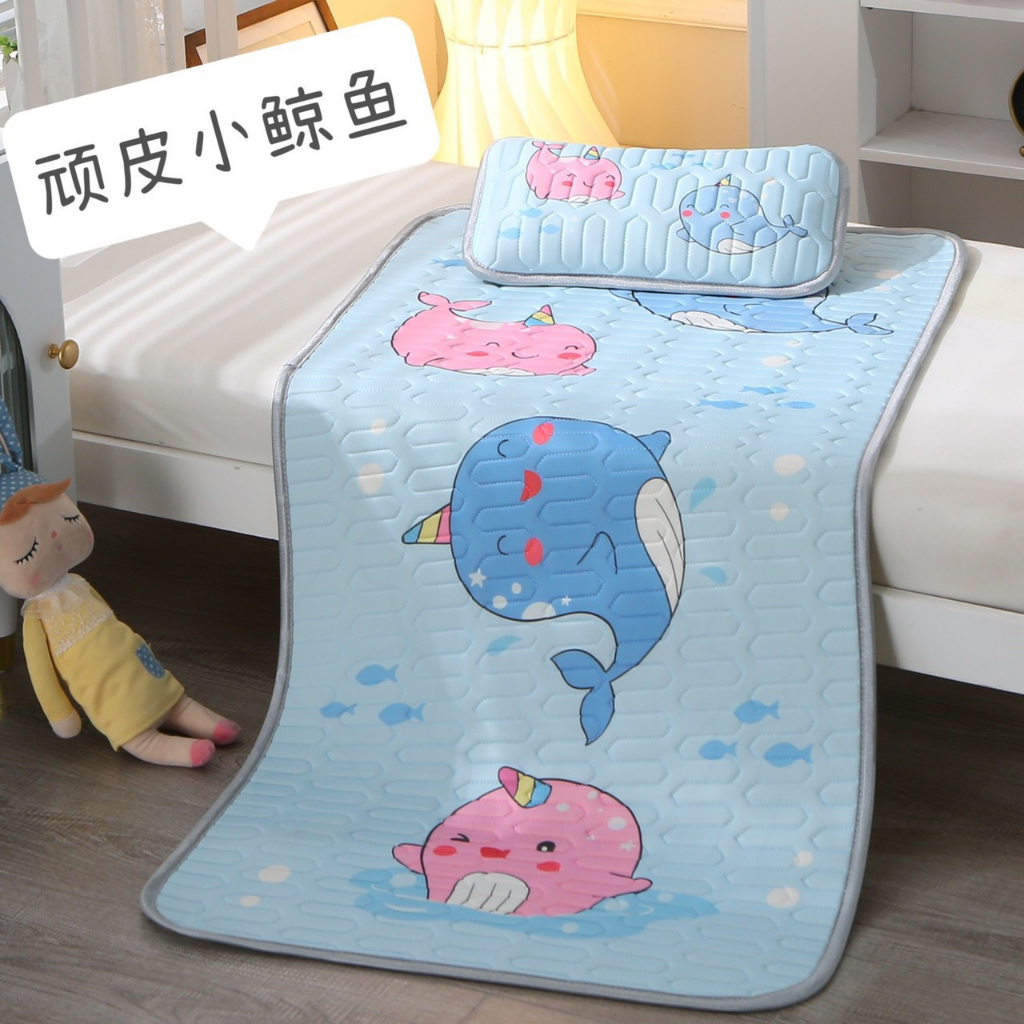 Chiếu cao su non dành cho bé, Chiếu nằm mát dành cho bé nằm quây, cũi kích thước 60cm*120cm