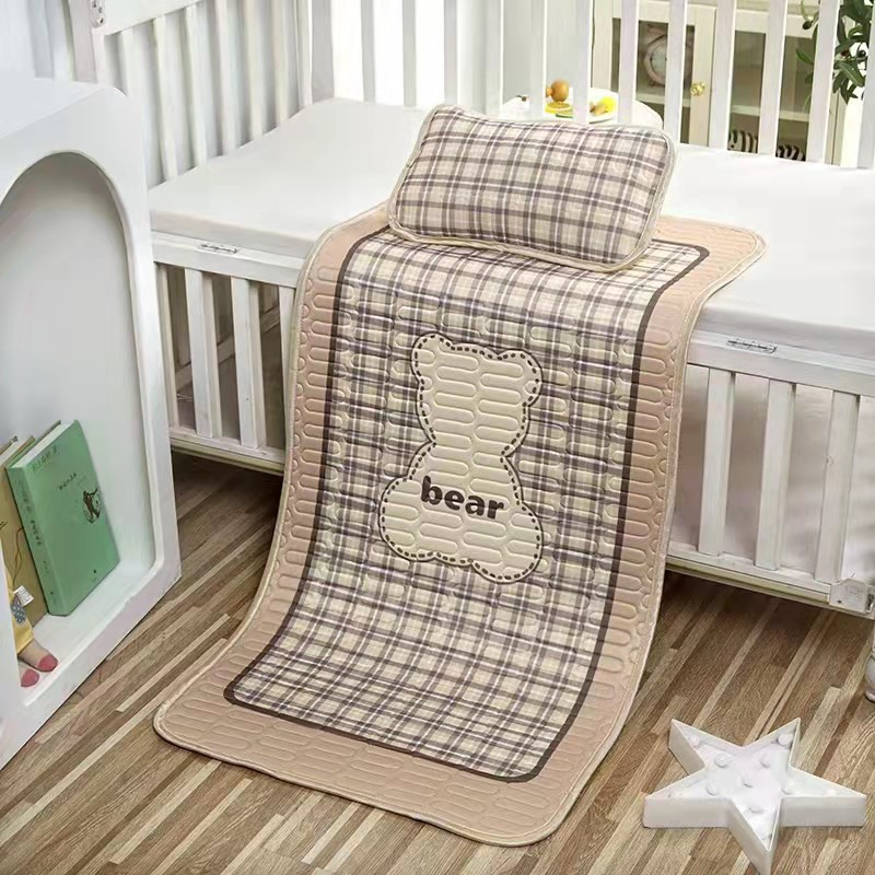 Chiếu cao su non dành cho bé, Chiếu nằm mát dành cho bé nằm quây, cũi kích thước 60cm*120cm