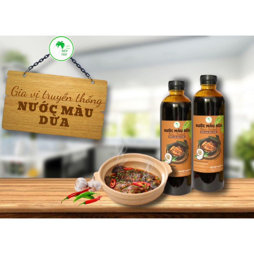 Nước Màu Dừa Bến Tre Cho những món kho Việt thêm đậm đà chai 250ml