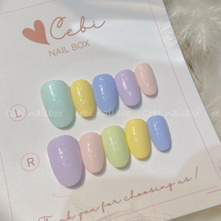 Móng giả thiết kế Nailbox bộ 10 móng tặng kèm keo dũa ảnh thật