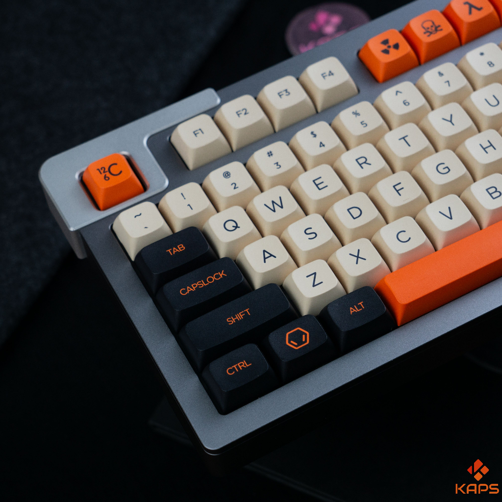 Keycap Carbon PBT profile XDA in dyesub 142 nút cho bàn phím cơ layout 108/104/98/87/84/75/68/64/61